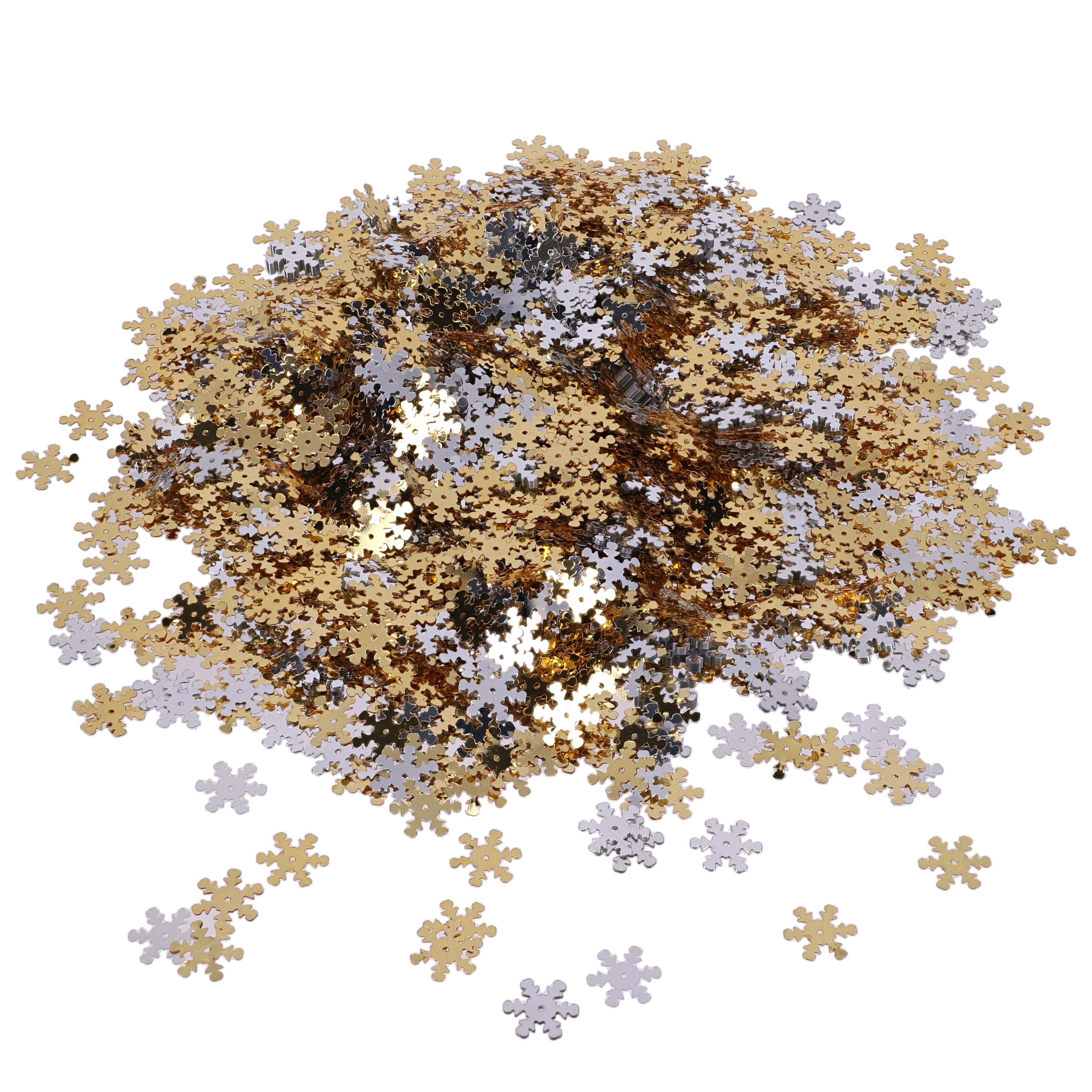 Gold And Silver Snowflakes